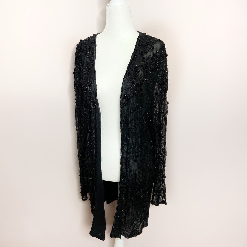 Vintage Beaded Lace Jacket